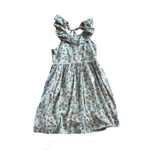 Crewcuts Green Floral Dress